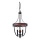 Alston Duo Mount 3 Light Chandelier AF/Charcoal Black/Acorn - FE/ALSTON3