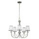 Aveline 5 Light Chandelier Brushed Steel - FE/AVELINE5