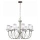 Aveline 8 Light Chandelier Brushed Steel - FE/AVELINE8