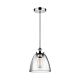 Baskin 1 Light Pendant Polished Nickel - FE/BASKIN/P/B PN