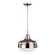 Cadence Pendant Polished Nickel / Brushed Steel - FE/CADENCE/2P BS