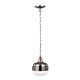 Cadence Mini Pendant Polished Nickel / Brushed Steel - FE/CADENCE/1P BS