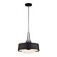 Holloway Pendant Brushed Steel / Textured Black - FE/HOLLOWAY/4P B