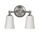 Huguenot Lake 2 Light Above Mirror Light Polished Chrome - FE/HUGOLAKE2BATH