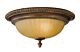 Kelham Hall Flush Mount Firenze Gold/British Bronze - FE/KELHAM HALL/F