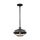 Lennex 1 Light Pendant Slated Grey Metal - FE/LENNEX/P