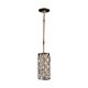 Lucia Mini Pendant Burnished Silver - FE/LUCIA/P/D