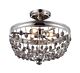 Malia 3 Light Semi Flush Polished Nickel - FE/MALIA/SF