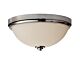 Malibu Flush Mount Polished Nickel - FE/MALIBU/F BATH