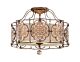 Marcella Semi Flush Mount British Bronze & Oxidised Bronze - FE/MARCELLA/SF