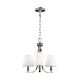 Pave 3 Light Chandelier Polished Nickel - FE/PAVE3