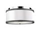 Pave 2 Light Flush Mount Polished Nickel - FE/PAVE/F/S