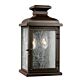 Pediment Small Wall Lantern Dark Aged Copper - FE/PEDIMENT/S