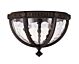 Regent Court Flush Mount Walnut - FE/REGENTCT/F