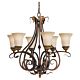 Sonoma Valley 6 Light Chandelier Aged Tortoise Shell - FE/SONOMAVAL6