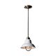 Urban Renewal Mini Pendant Brushed Steel / Glossy White - FE/URBANRWL/P/G