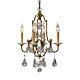 Valentina 4 Light Chandelier Oxidized Bronze - FE/VALENTINA4