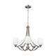 Vintner 5 Light Chandelier Satin Nickel - FE/VINTNER5