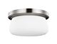 Vintner 2 Light Flush Mount Satin Nickel - FE/VINTNER/F/M