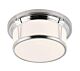 Woodward Large Flush Mount Polished Nickel - FE/WOODWARD/F/L