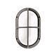 Kasko Oval Guard E27 IP65 Bulkhead Silver - GK8190-SI