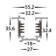 Astro Three Circuit 3 Meter Recessed Track Matt Black - HCP-102331