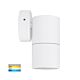 Tivah 5W 12V DC Fixed LED Wall Pillar Light Matt White / Tri-Colour - HV1137MR16T