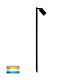 Tivah 5W 12V DC Single Adjustable LED Path Light Black / Tri-Colour - HV1423T