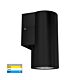 Aries 6W 240V Dimmable LED Wall Pillar Light Black / Tri-Colour - HV3625T-BLK