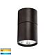 Nella 7W 240V Dimmable Surface Mounted LED Downlight & Extension Black / Tri-Colour - HV5802T-BLK-EXT