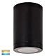 Lexan 3W/5W/7W Dimmable Surface Mounted LED Downlight Black Large / Tri-Colour - HV5832T-BLK