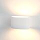 Arc 3W 240V Up & Down Plaster LED Wall Light White / Cool White - HV8026C