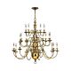 Cambridge 25 Light Chandelier Burnished Brass - HK/CAMBRIDGE25