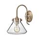 Conrgess Clear Glass Wall Light Brushed Caramel - HK/CONGRES1/A BC
