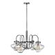 Congress Clear Glass Chandelier Chrome - HK/CONGRES4/B CM