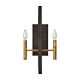 Euclid 2 Light Wall Light Spanish Bronze - HK/EUCLID2