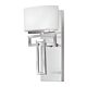 Lanza 1 Light Wall Light Polished Chrome - HK/LANZA1 BATH