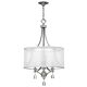 Mime 3 Light Chandelier Brushed Nickel - HK/MIME/3P