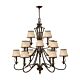 Plymouth 15 Light Chandelier Olde Bronze - HK/PLYMOUTH15