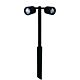 Twin Pole Lite 240V Retro Black - TPL/R/BK