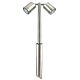 Twin Pole Lite 240V Retro Stainless Steel - TPL/R/SS