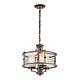 Ahrendale 3 Light Duo Mount Chandelier Anvil Iron - KL/AHRENDALE3