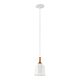 Danika 1 Light Mini Pendant White - KL/DANIKA/MP