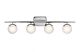 Jasper 14W LED Quad Bathroom Wall Light Polished Chrome / Warm White - KL/JASPER4 BATH