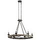 Taulbee 6 Light Oval Chandelier Weathered Zinc - KL/TAULBEE6ISLE