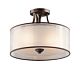 Lacey Small Semi Flush Mount Mission Bronze - KL/LACEY/SF MB