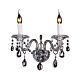 Berlin 2 Light Crystal Wall Light Chrome - 1000066