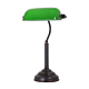 Study Table Lamp Bronze & Green Glass - 1000084