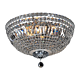 Classique Large 6 Light Crystal Flush Mount Chrome - 1000114