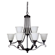 Dallas 9 Light Pendant Bronze - 1000129